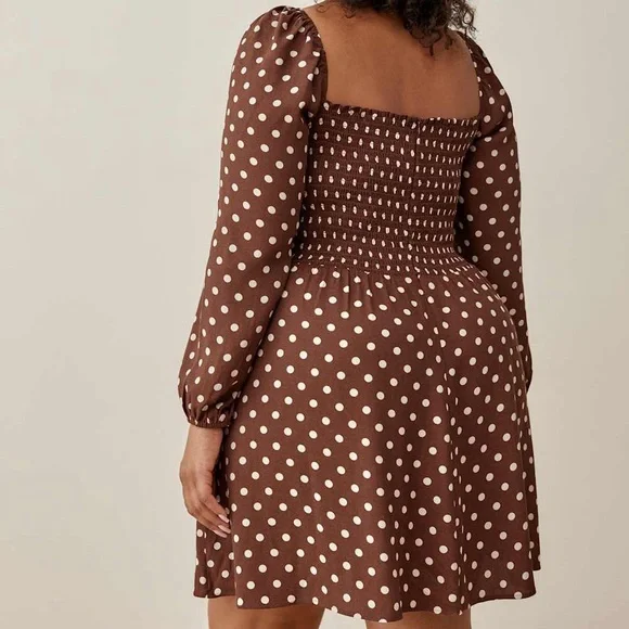 Reformation Mochi Polka Dot Mini Dress - Picture 3 of 16